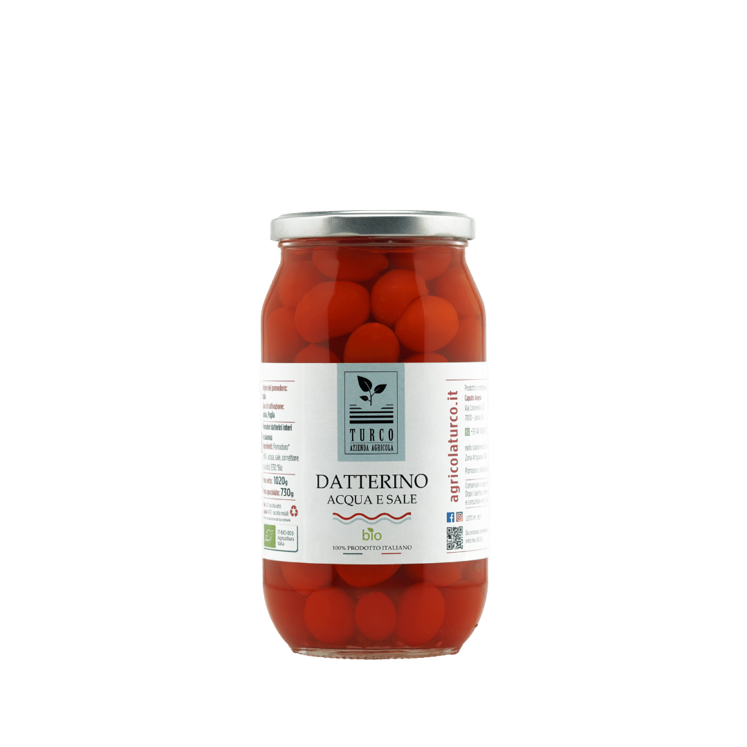 Datterino Rosso in Acqua e Sale BIO