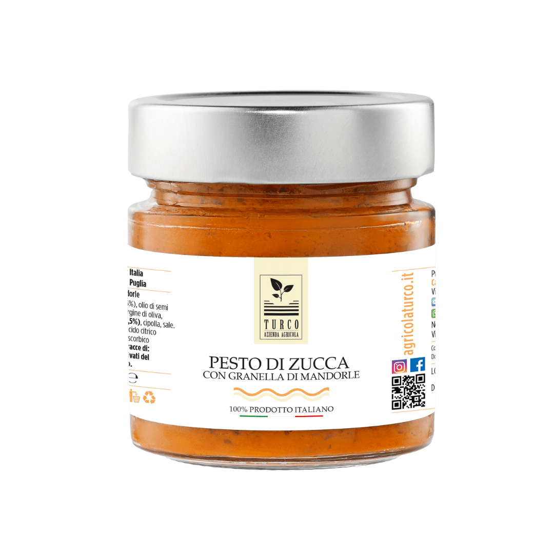 Pesto di Zucca con granella di Mandorle - 225gr