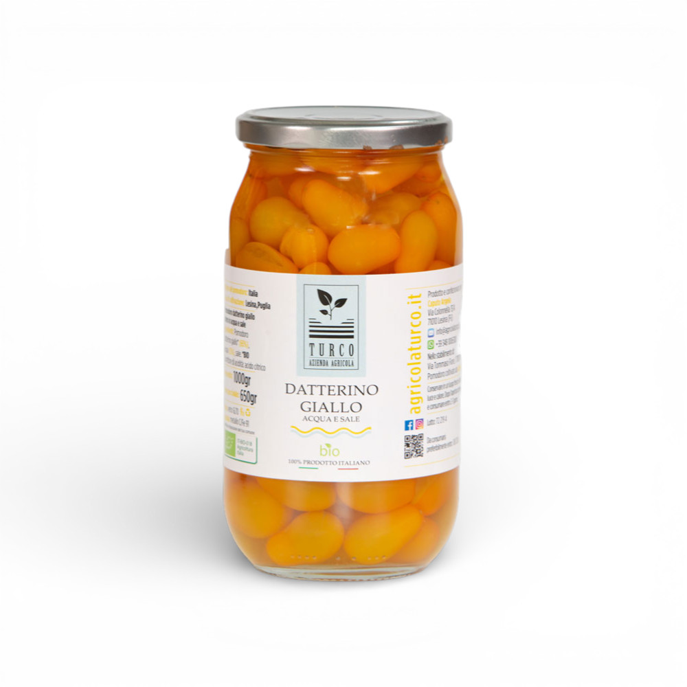 Datterino Giallo in Acqua e Sale - 1Kg