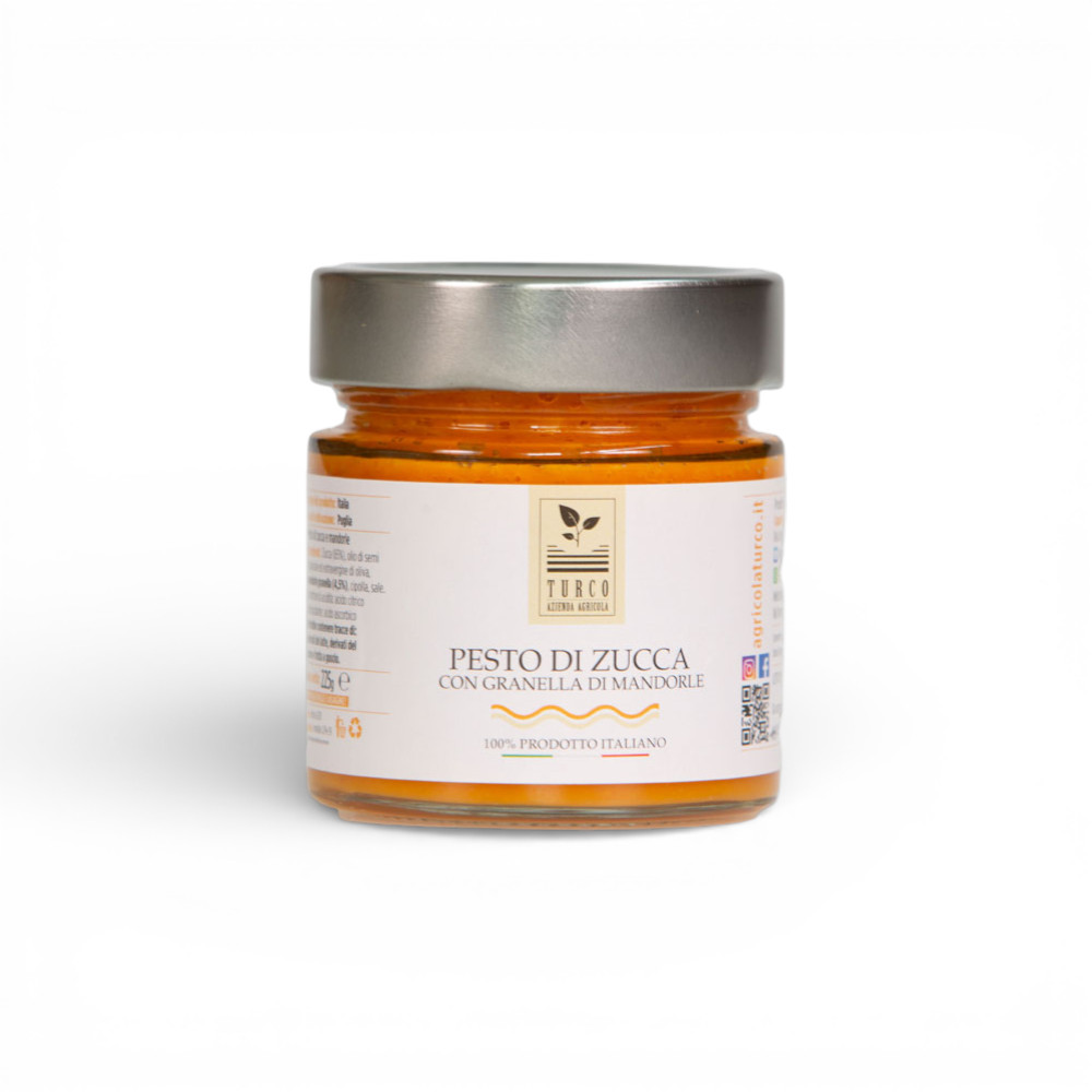 Pesto di Zucca con granella di Mandorle 225 gr